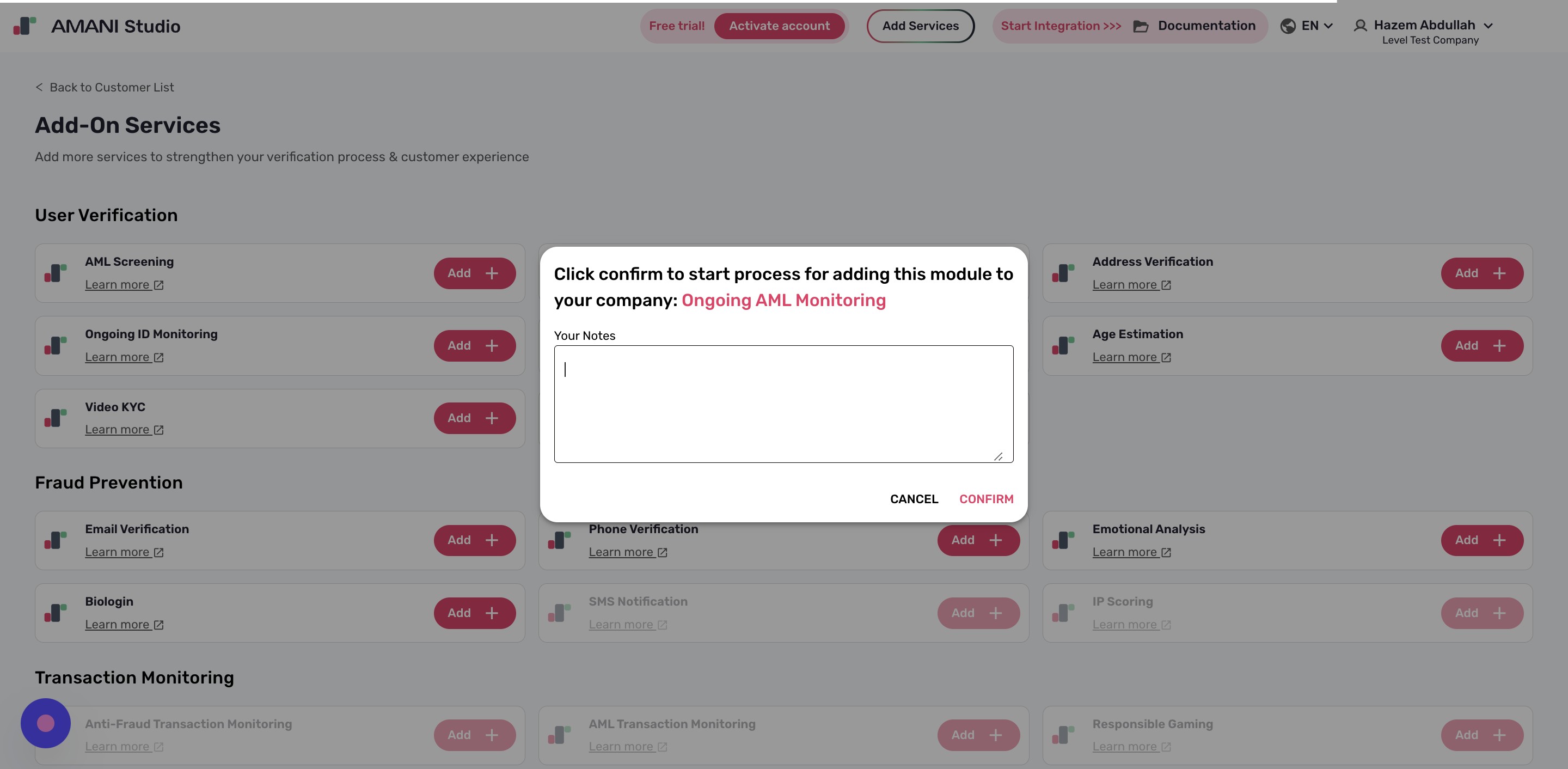 Add any relevant notes